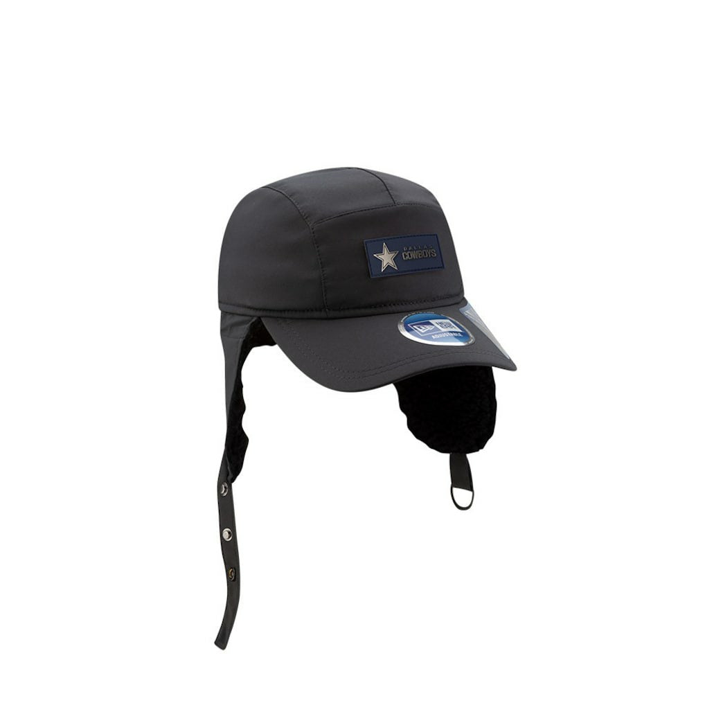 Dallas Cowboys New Era 2025 Sideline Cold Weather Runner Dog Ear Adjustable Hat - Charcoal cheap
