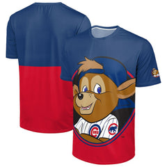 Chicago Cubs FOCO Big Logo Mascot T-Shirt Royal/Red