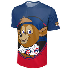 Chicago Cubs FOCO Big Logo Mascot T-Shirt Royal/Red