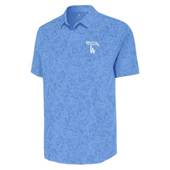 Los Angeles Dodgers Antigua Cactus Spring Training Lush Button-Up Shirt Powder Blue