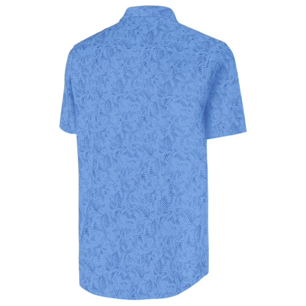 Chicago Cubs Antigua Cactus Spring Training Lush Button-Up Shirt Powder Blue