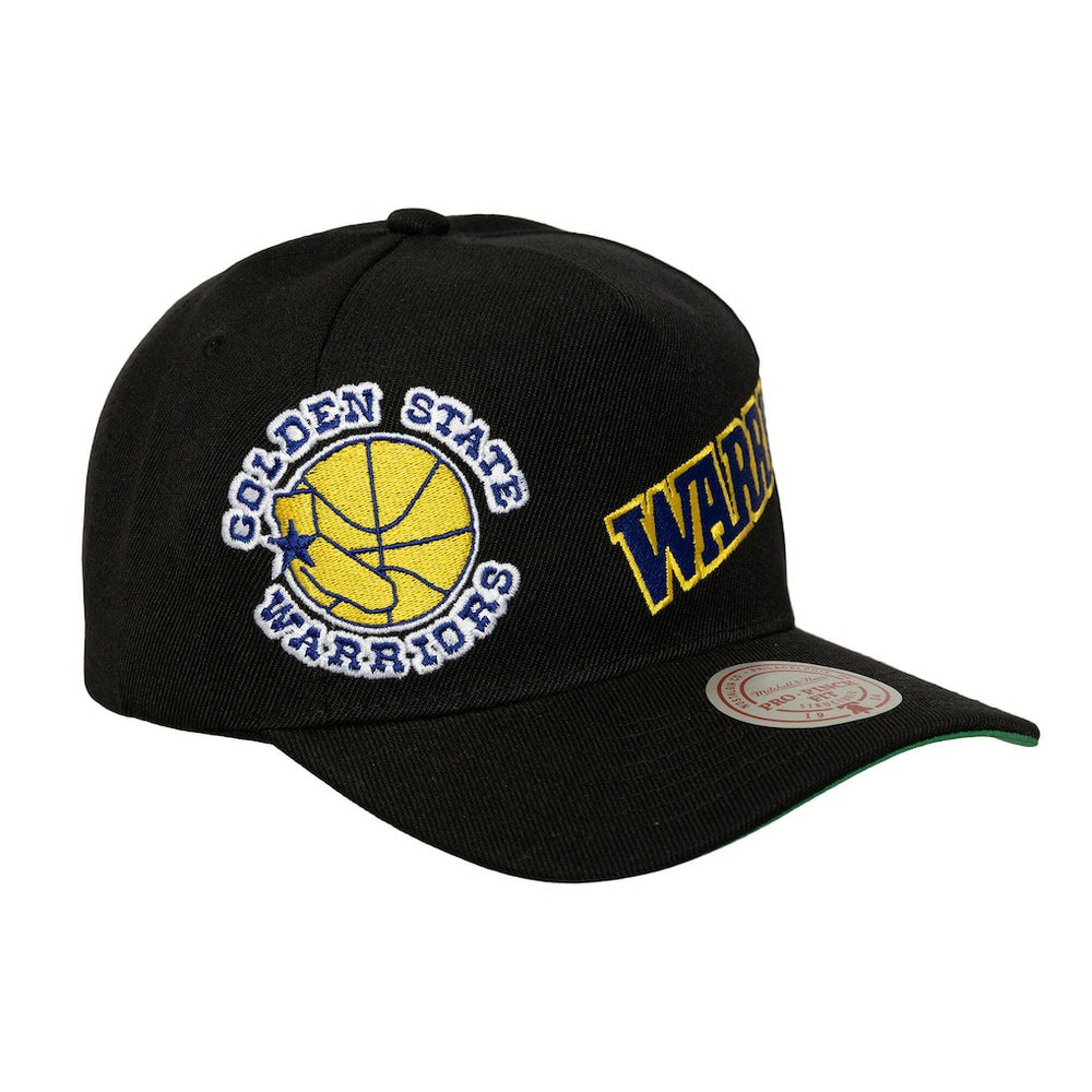 Golden State Warriors Busted Logo Wordmark Wrap-Around Pro Pinch Adjustable Hat sale - Black discount