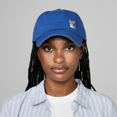 New York Rangers Mitchell & Ness Women's Micro Lefty Adjustable Hat - Blue Hats