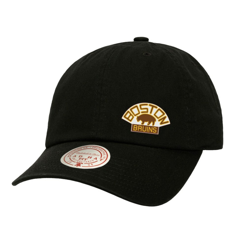 Boston Bruins Mitchell & Ness Women's Micro Lefty Adjustable Hat - Black Hats