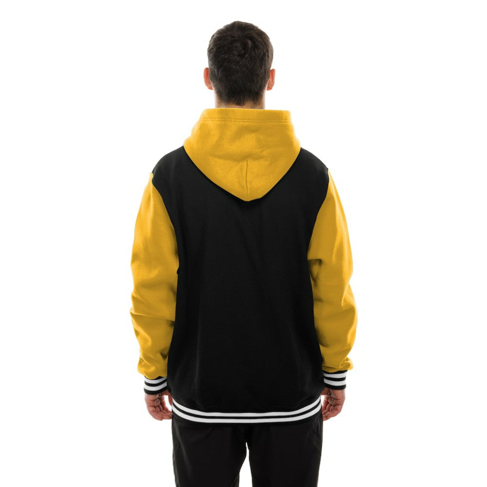 Boston Bruins New Era Full-Snap Fleece Hoodie Jacket - Black/Gold Hoodies