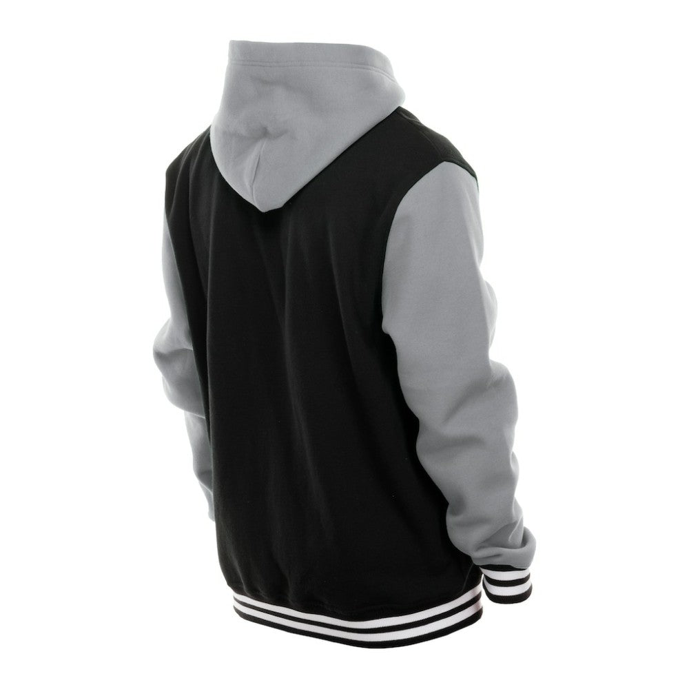 Vegas Golden Knights New Era Full-Snap Fleece Hoodie Jacket - Black/Grey Hoodies
