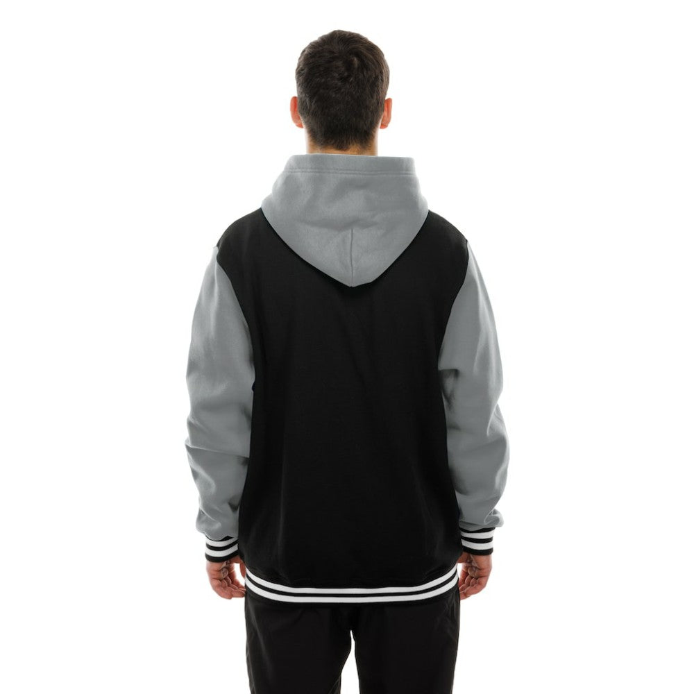 Vegas Golden Knights New Era Full-Snap Fleece Hoodie Jacket - Black/Grey Hoodies