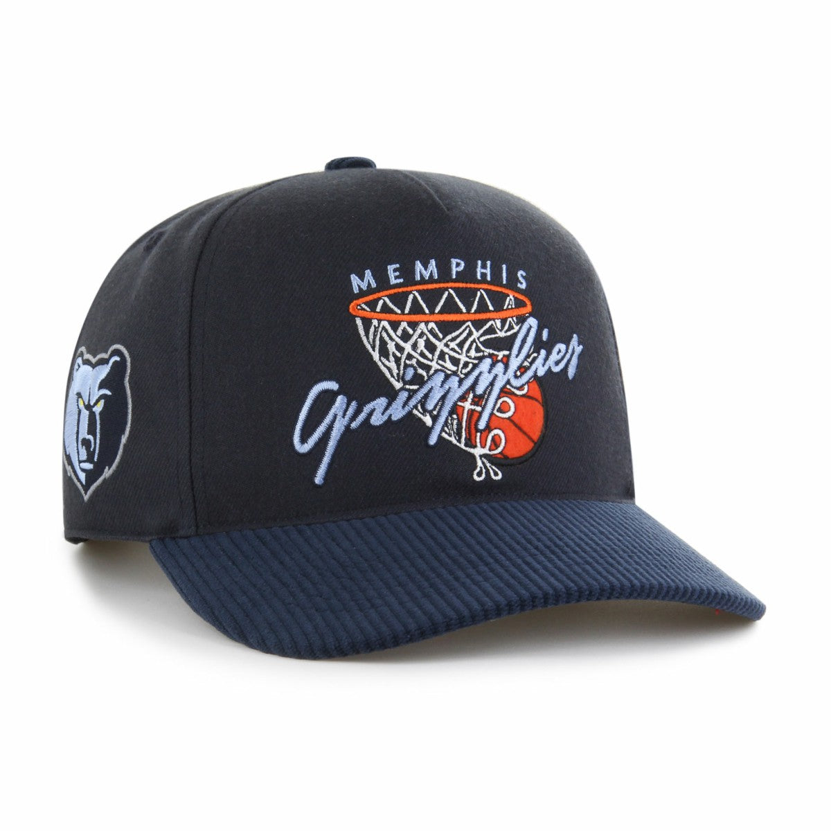 Memphis Grizzlies '47 Nothing But Net Hitch Adjustable Hat - Navy on sale