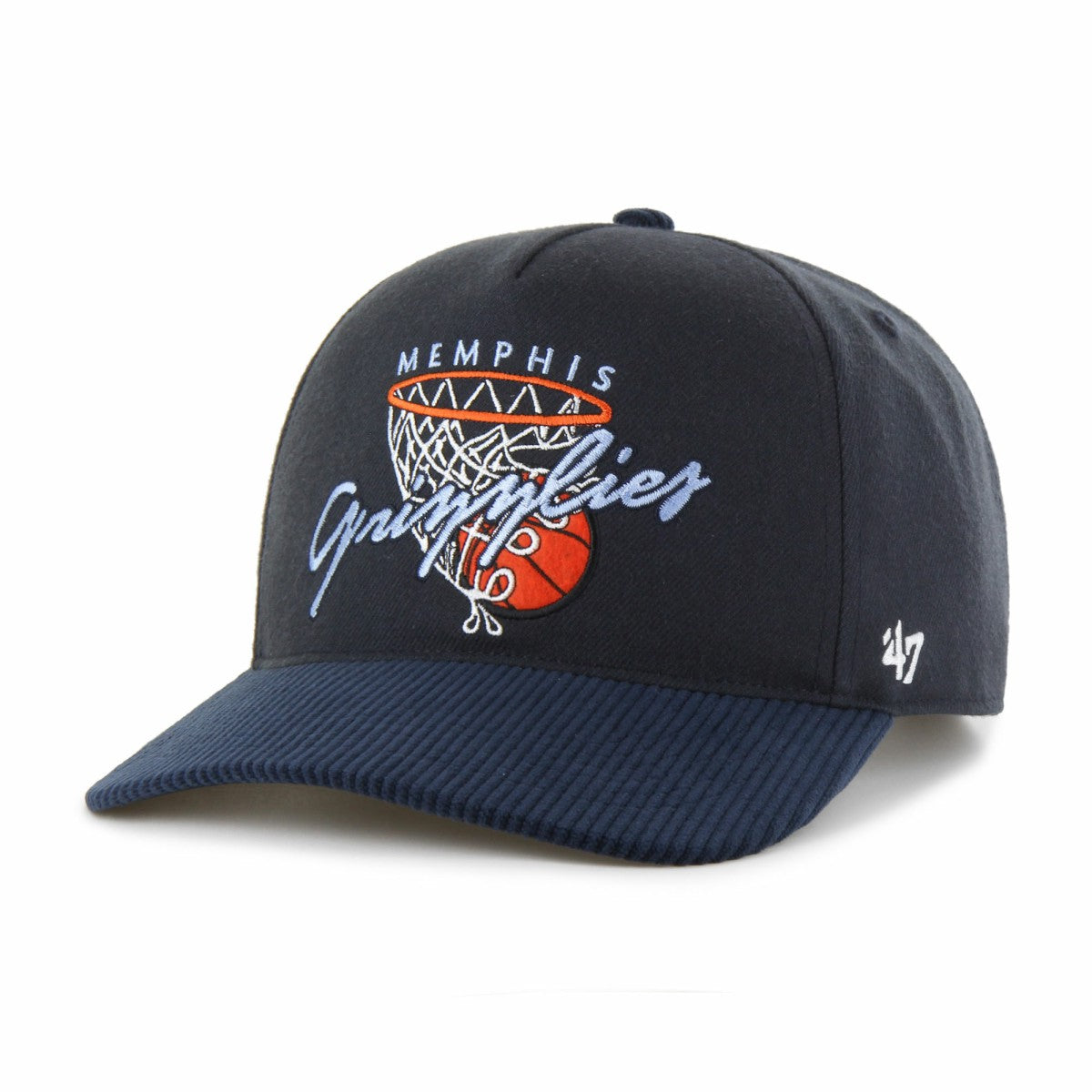 Memphis Grizzlies '47 Nothing But Net Hitch Adjustable Hat - Navy on sale
