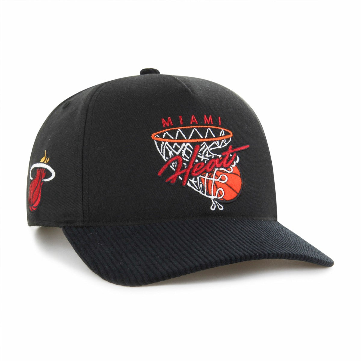 Miami Heat '47 Nothing But Net Hitch Adjustable Hat - Black for sale