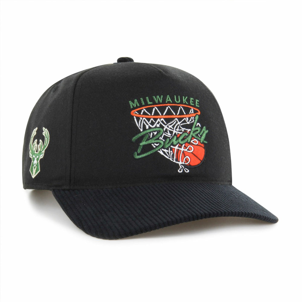 Milwaukee Bucks '47 Nothing But Net Hitch Adjustable Hat - Black on sale