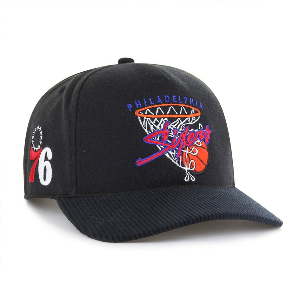 Philadelphia 76ers '47 Nothing But Net Hitch Adjustable Hat - Black cheap