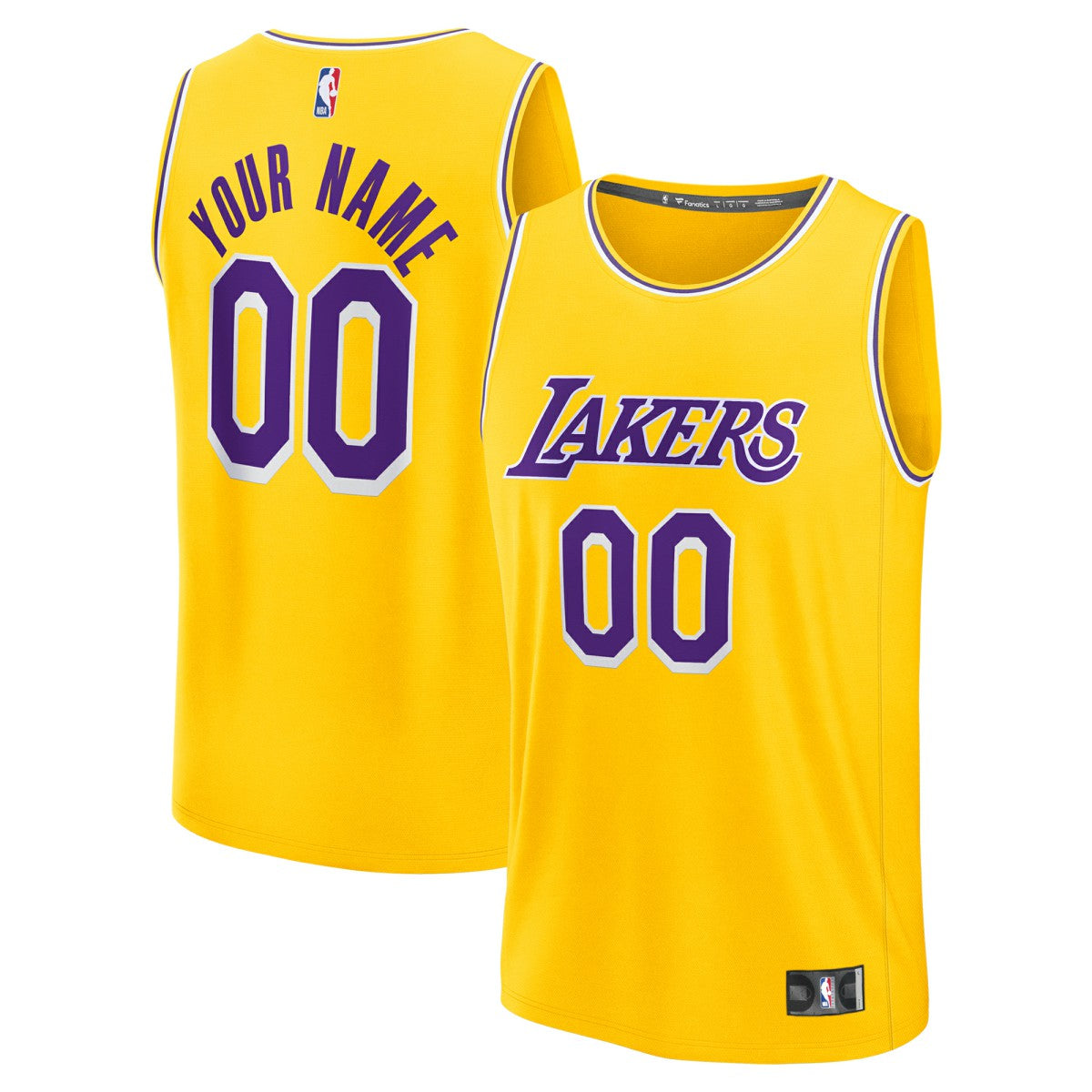 Los Angeles Lakers Youth Custom Fastbreak Jersey - Icon - Gold outlet
