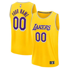 Los Angeles Lakers Youth Custom Fastbreak Jersey - Icon - Gold outlet