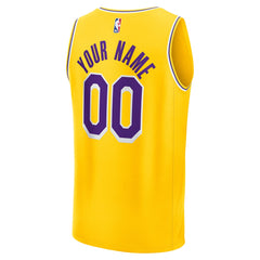 Los Angeles Lakers Youth Custom Fastbreak Jersey - Icon - Gold outlet