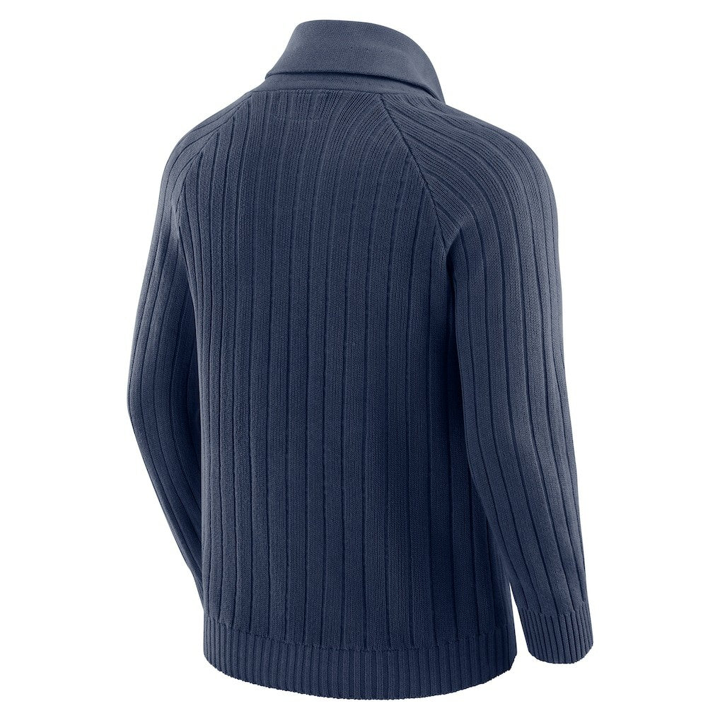 Dallas Cowboys J. Palmer The Playmaker Cardigan Raglan Sweater - Navy discount