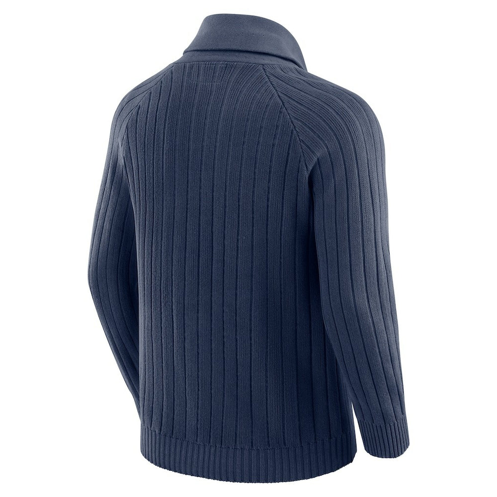 Dallas Cowboys J. Palmer The Playmaker Cardigan Raglan Sweater - Navy discount