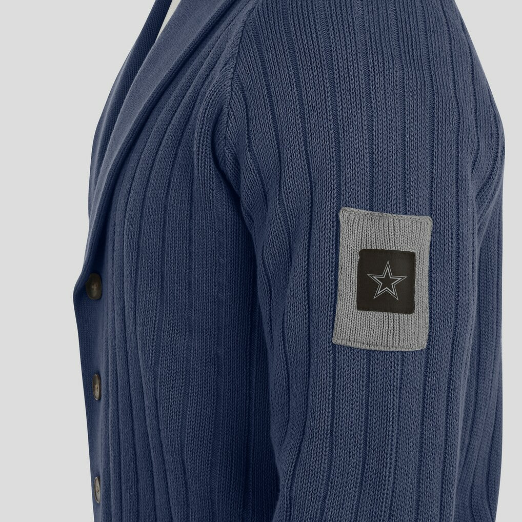 Dallas Cowboys J. Palmer The Playmaker Cardigan Raglan Sweater - Navy discount