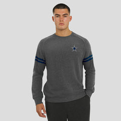 Dallas Cowboys J. Palmer Players Lounge Raglan Tri-Blend Sweatshirt - Dark Heather Gray discount