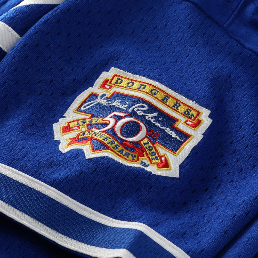 Hideo Nomo Los Angeles Dodgers Cooperstown Collection Mesh Batting Practice Button-Up Jersey Royal