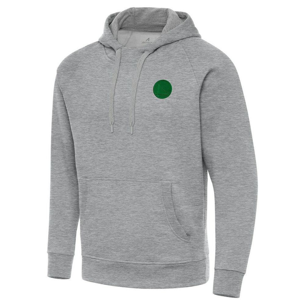 Golden State Warriors Antigua St. Patrick's Day Victory Raglan Pullover Hoodie sale - Heather Gray shop