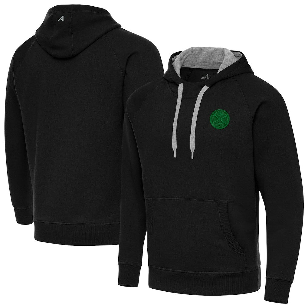 Denver Nuggets Antigua St. Patrick's Day Victory Raglan Pullover Hoodie sale - Black outlet