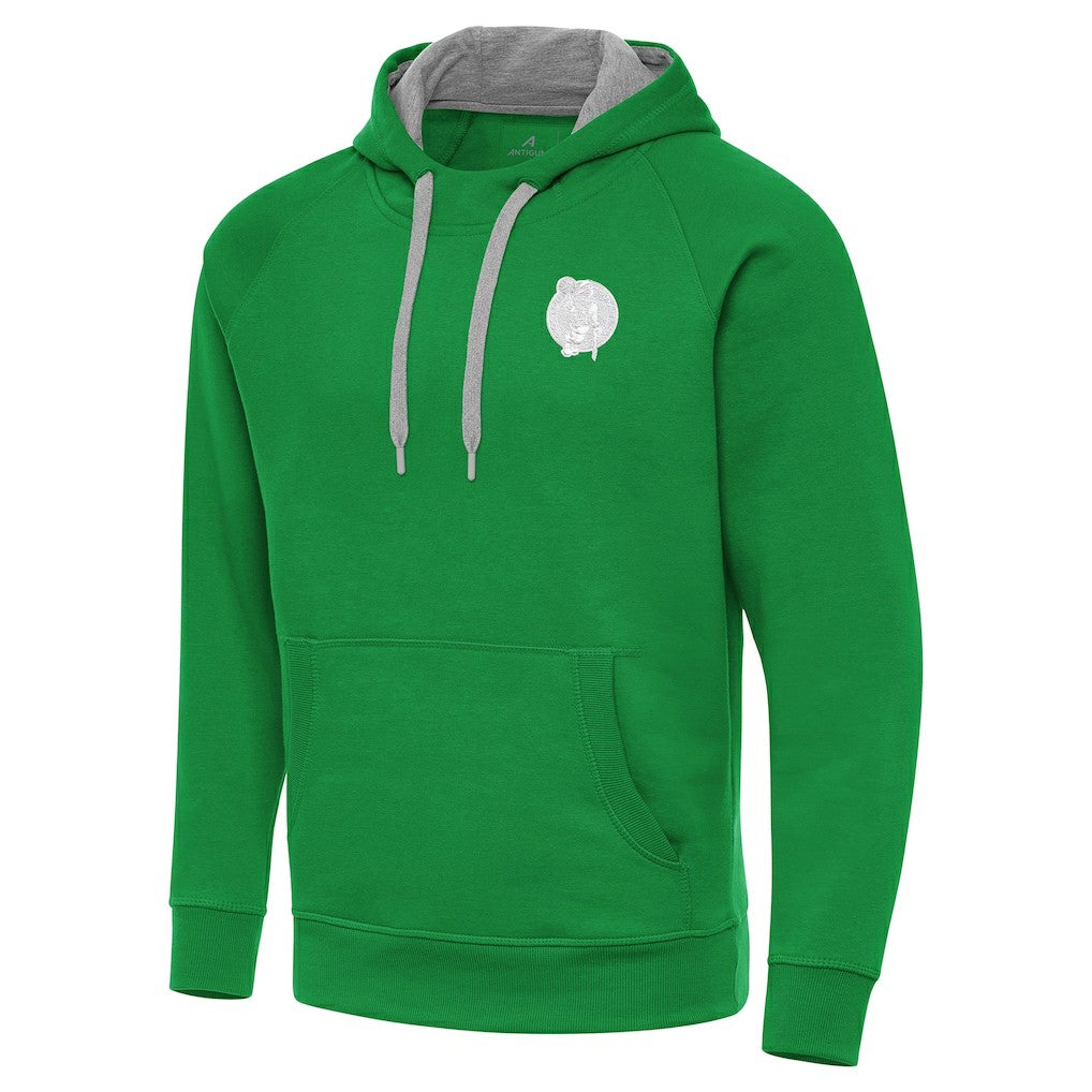 Boston Celtics Antigua St. Patrick's Day Victory Raglan Pullover Hoodie - Kelly Green discount
