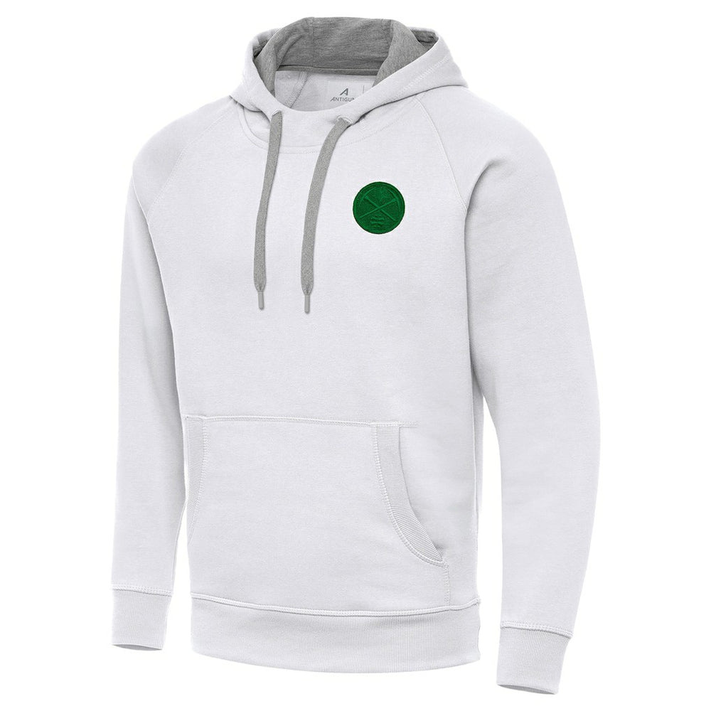 Denver Nuggets Antigua St. Patrick's Day Victory Raglan Pullover Hoodie sale - White cheap