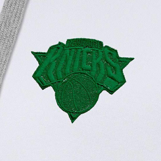 New York Knicks Antigua Women's St. Patrick's Day Victory Pullover Hoodie - White outlet