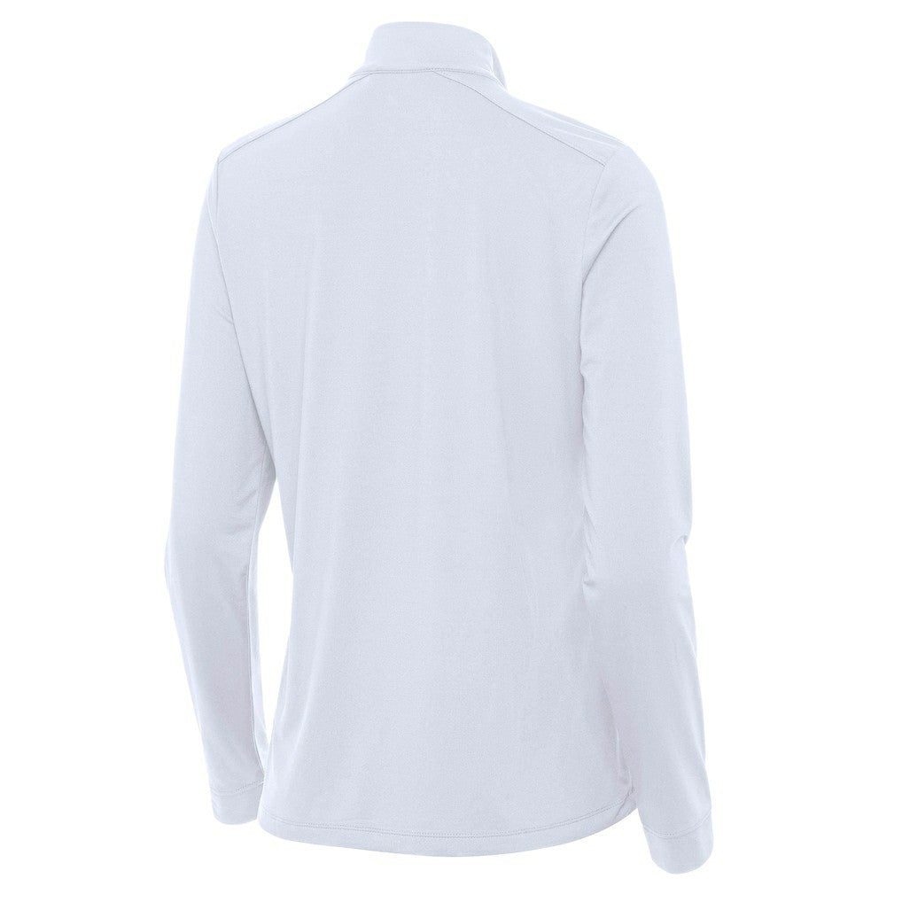 Philadelphia 76ers Antigua Women's St. Patrick's Day Intent Quarter-Zip Top - White for sale