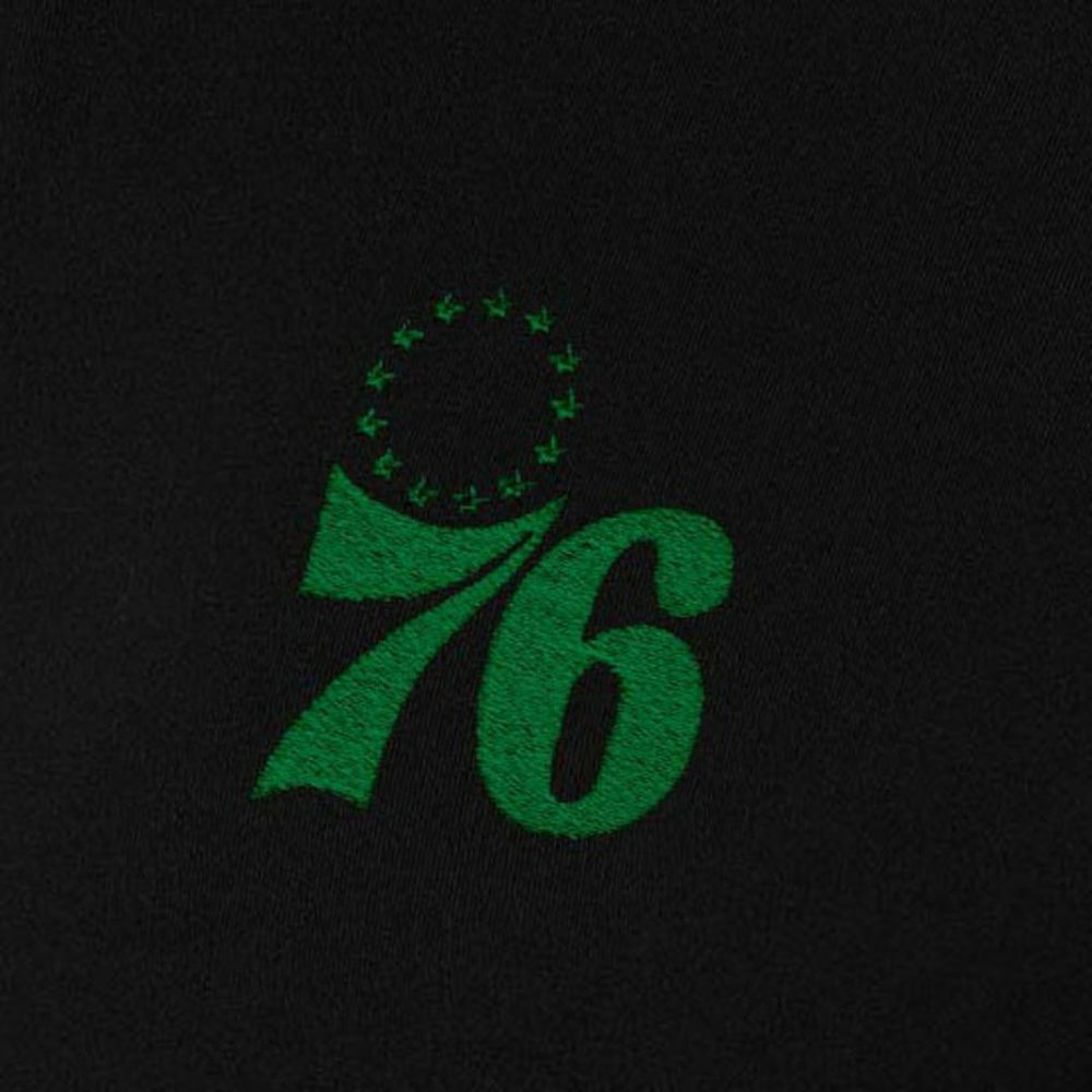 Philadelphia 76ers Antigua Women's St. Patrick's Day Intent Quarter-Zip Top - Black cheap