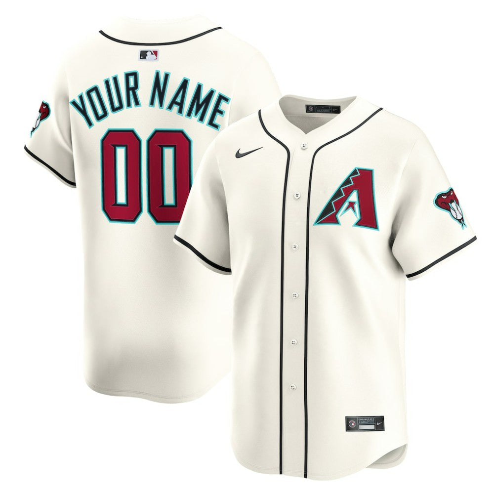 Arizona Diamondbacks Home Limited Custom Jersey Cream