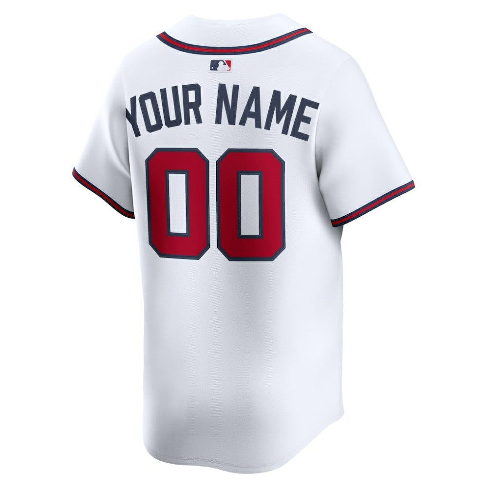 Atlanta Braves Home Limited Custom Jersey White