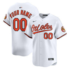 Baltimore Orioles Home Limited Custom Jersey White