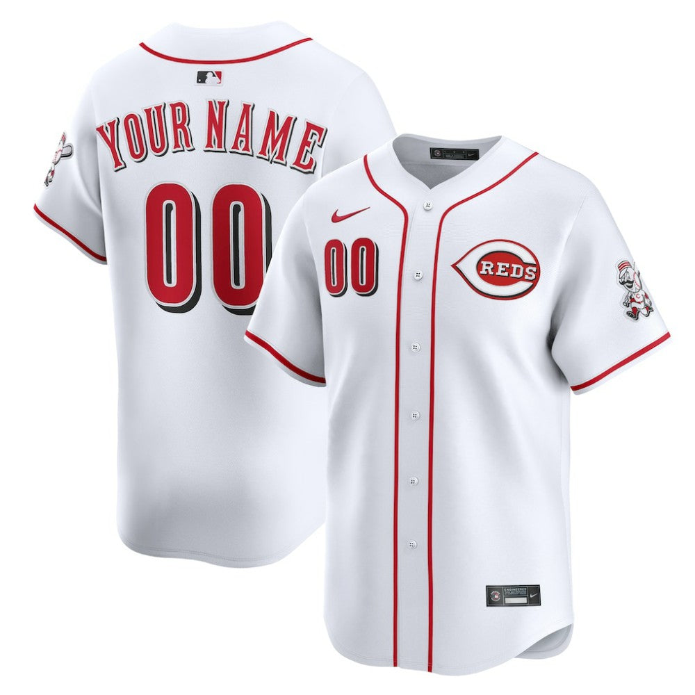 Cincinnati Reds Home Limited Custom Jersey White