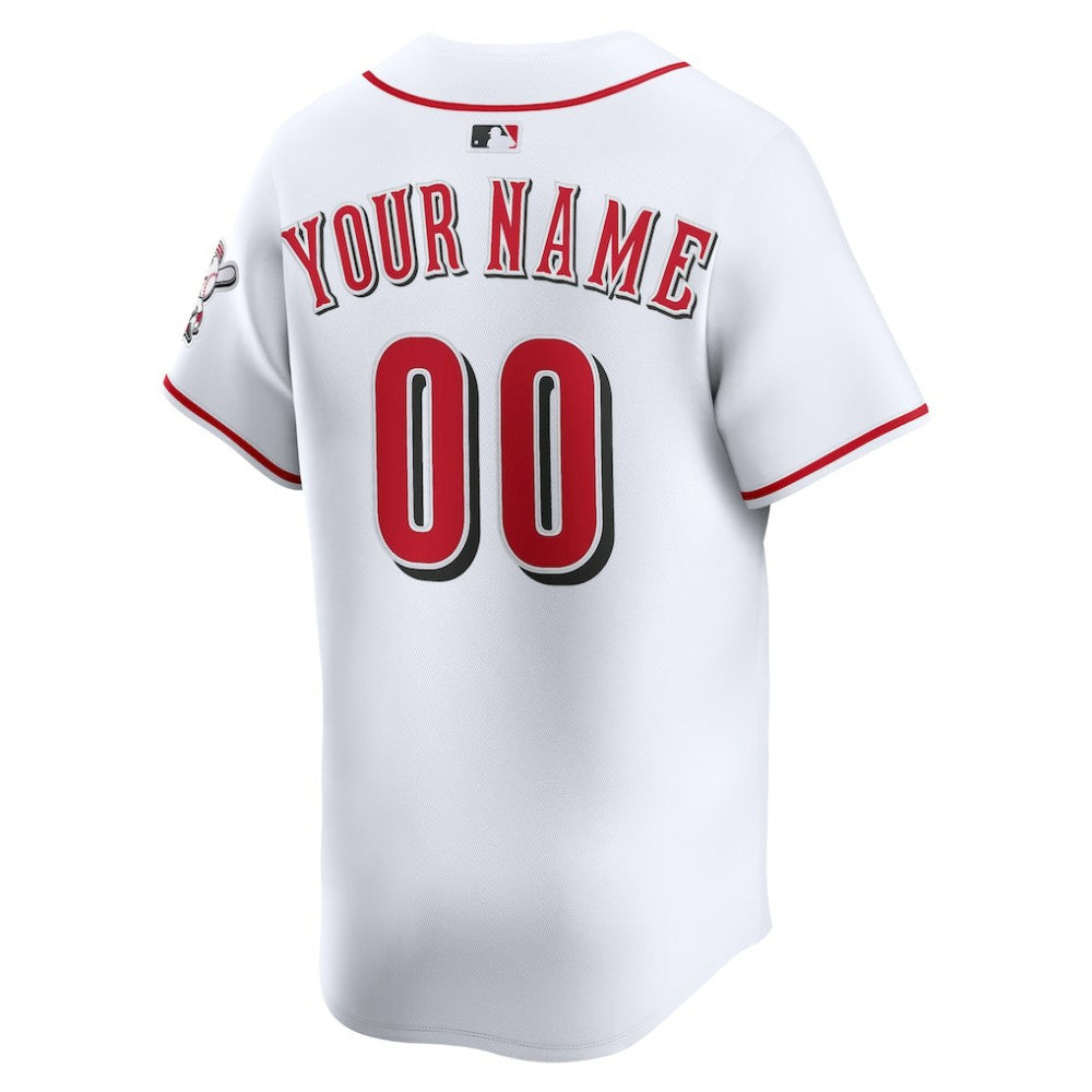 Cincinnati Reds Home Limited Custom Jersey White
