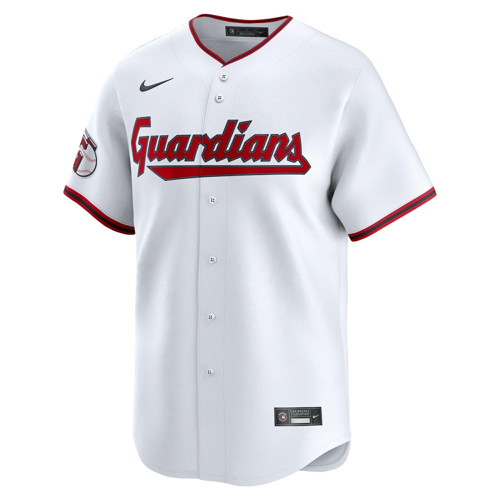 Cleveland Guardians Home Limited Custom Jersey White