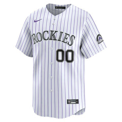Colorado Rockies Home Limited Custom Jersey White