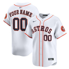 Houston Astros Home Limited Custom Jersey White