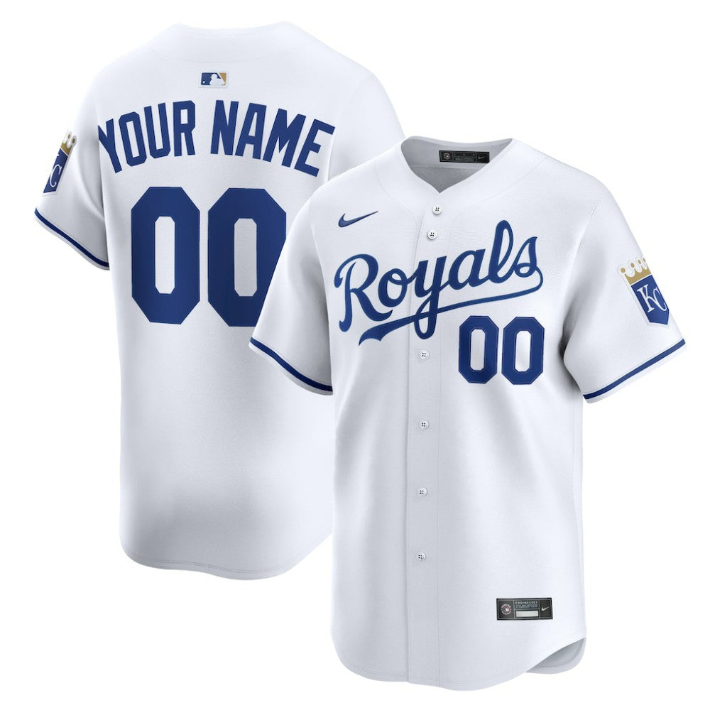 Kansas City Royals Home Limited Custom Jersey White