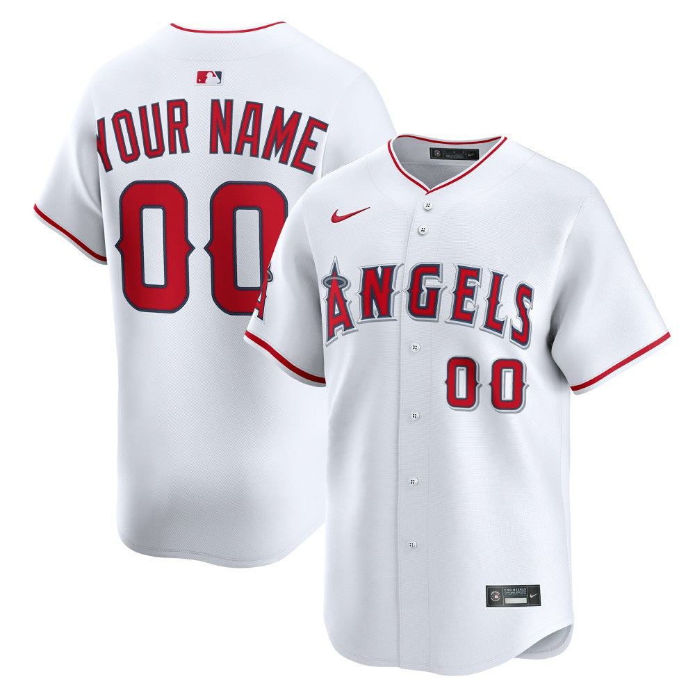 Los Angeles Angels Home Limited Custom Jersey White