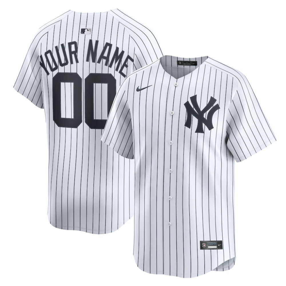 New York Yankees Home Limited Custom Jersey White