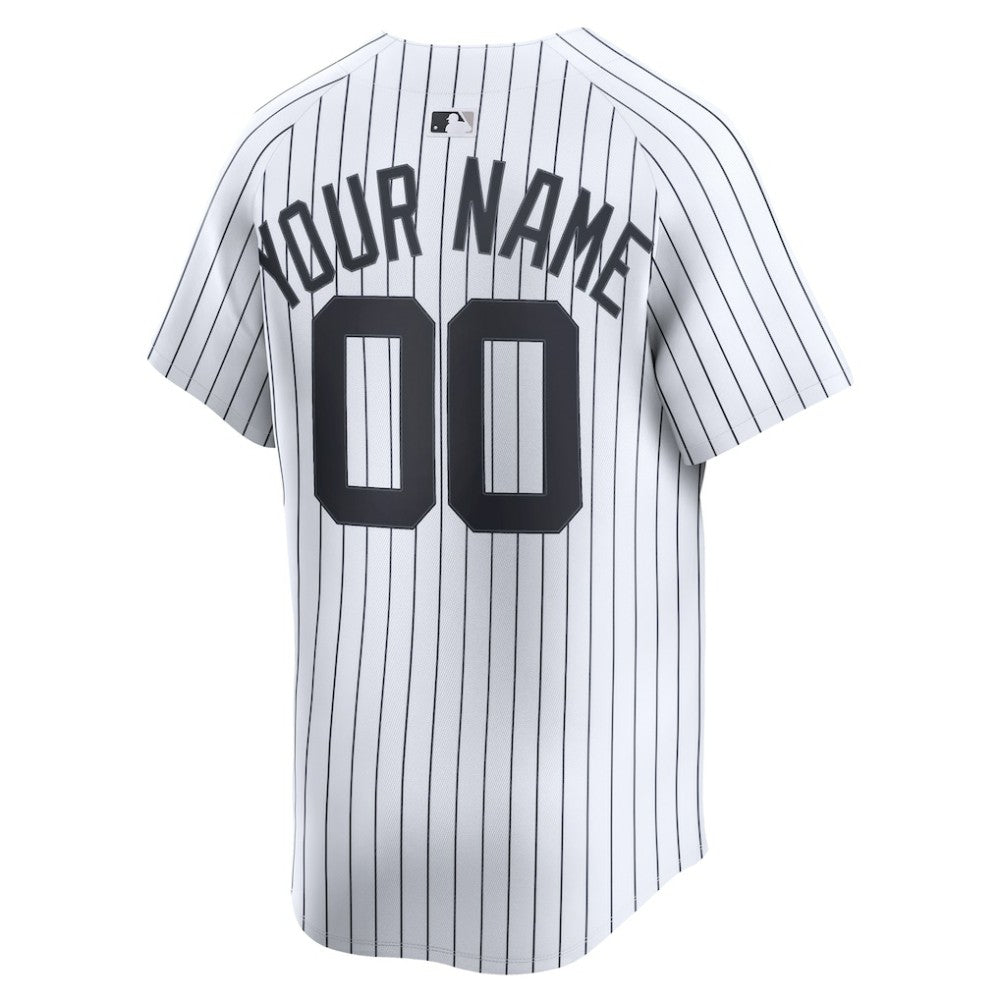 New York Yankees Home Limited Custom Jersey White