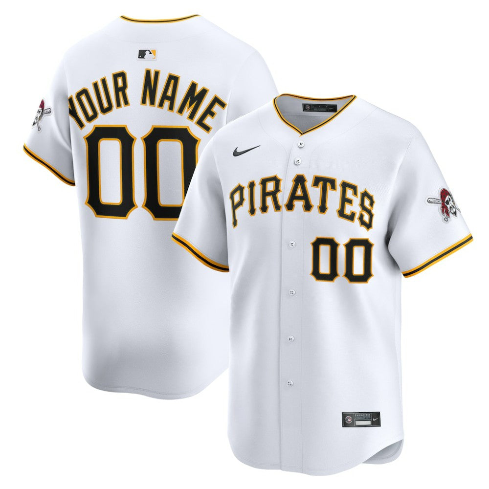 Pittsburgh Pirates Home Limited Custom Jersey White