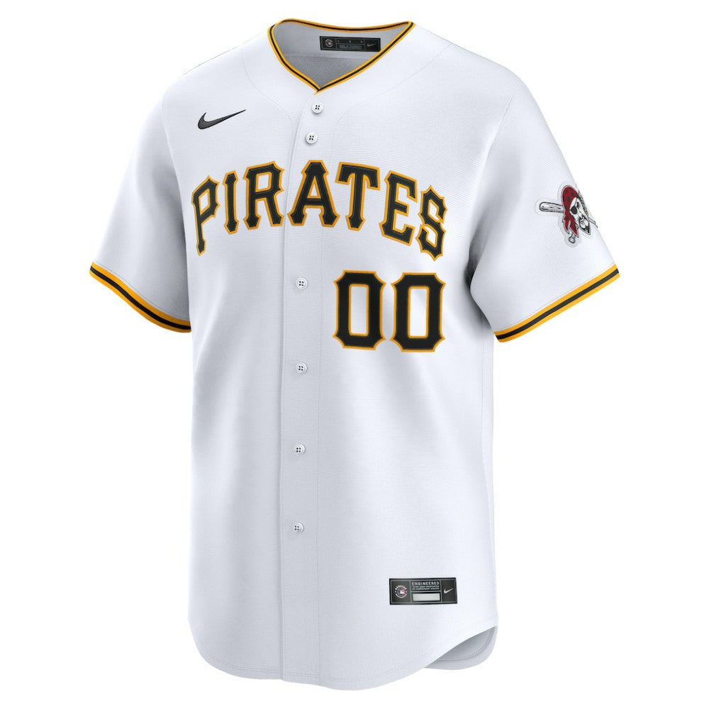 Pittsburgh Pirates Home Limited Custom Jersey White