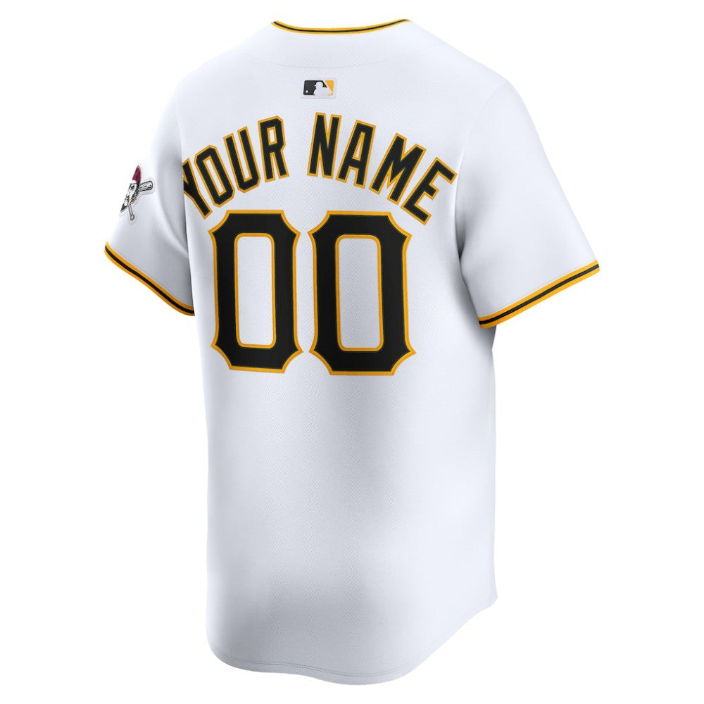 Pittsburgh Pirates Home Limited Custom Jersey White