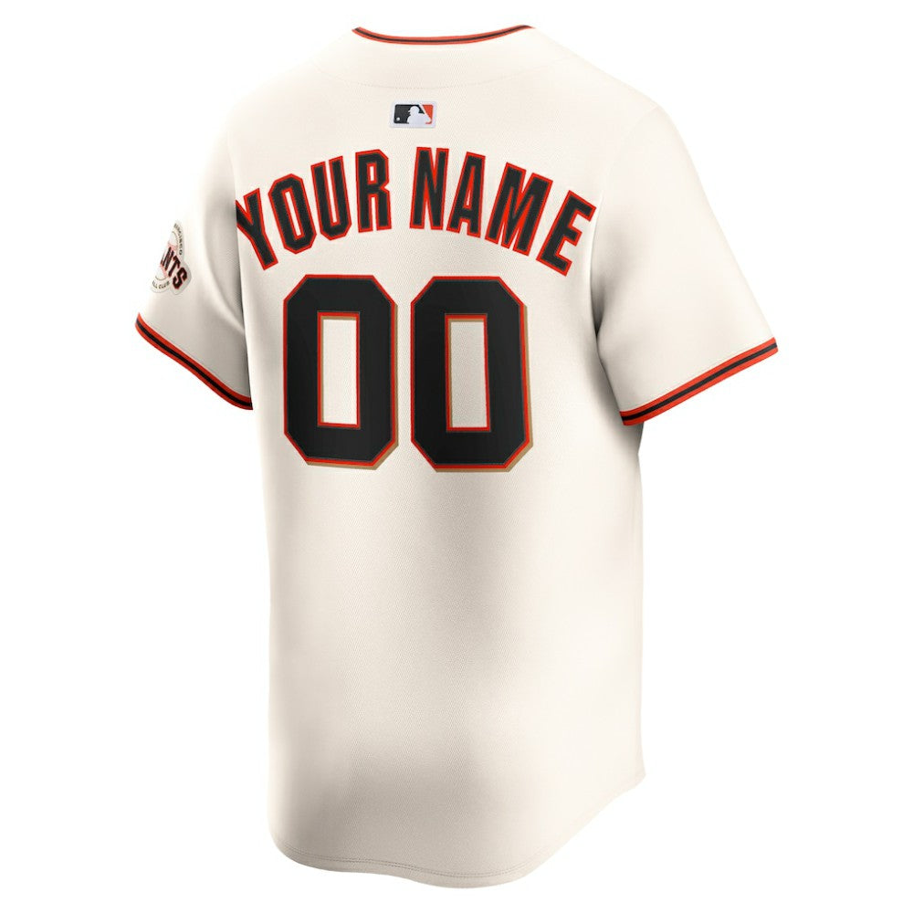 San Francisco Giants Home Limited Custom Jersey Cream
