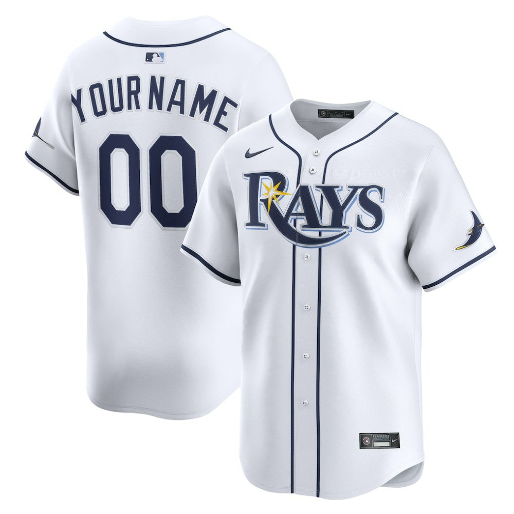 Tampa Bay Rays Home Limited Custom Jersey White