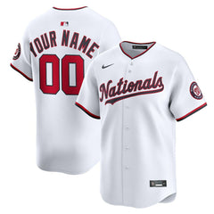 Washington Nationals Home Limited Custom Jersey White
