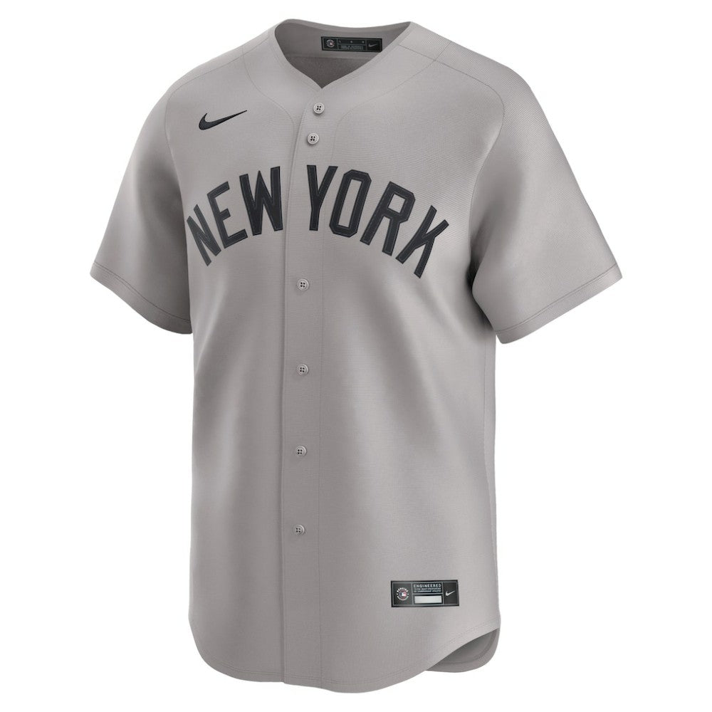 New York Yankees Away Limited Custom Jersey Gray